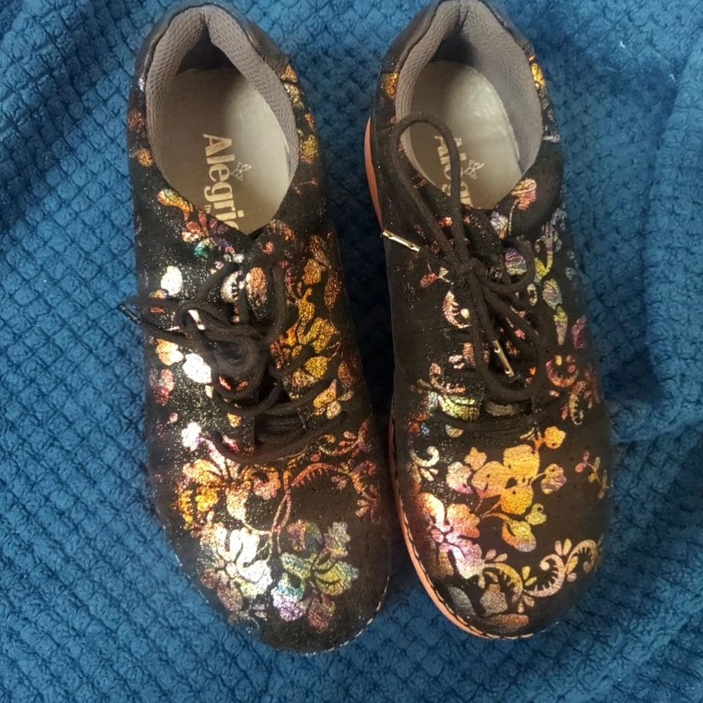 Alegria Multicolor Floral Sneakers